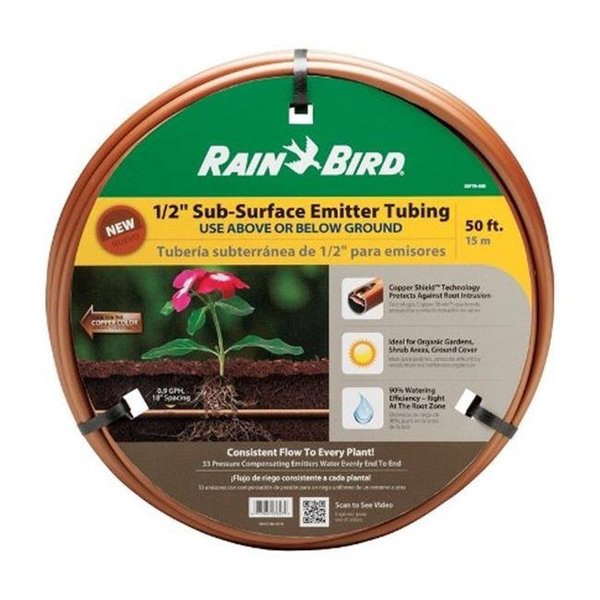 Rain Bird Rain Bird SSF70-50S Sub-Surface Drip Emitter Tubing; Metallic - 50 ft. 7456536